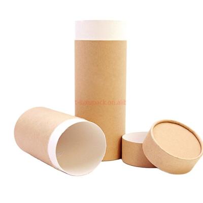 China Disposable Custom LOGO Cylinder Tube Kraft Paper Tube Packaging Box for sale