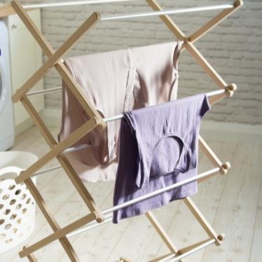 China New Classic/Postmodern Family Clothes Drying Rack Towel Rack Foldable Clothes Wooden Drying Rack for sale