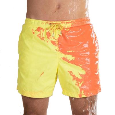 China New Change Summer Waterproof Color Beach Magic Shorts Men's Quick Dry Swimsuit Swimwear Swim Trunks Swim Shorts Beach Pants for sale