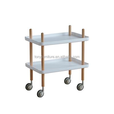 China Modern Multicolor Rolling Cargo Cart Table Trolley for sale