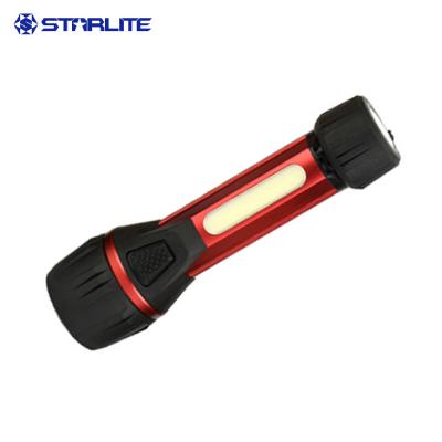 China COB Industrial Rubber Steel Aluminum Work Light LED Flashlight Torch for sale