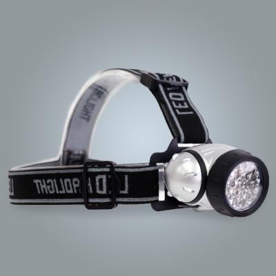 China Backup Promotion Traditional ABS Plastics Alkaline Saline 19pcs LED IPX4 Strap 19pcs LED Work Head Light Adjustable Helmet Led Head Light for sale