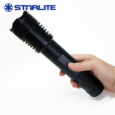 China STARLITE industrial 10000 lumens zoom head zoom police t6 cree flashlights for sale