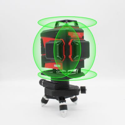 China 4D Cone Lazer Level Beam Laser Cross 16 Green Line Self Leveling Construction 4d Machine Tool Auto Rotary Nivel Laser Level 360 Degree for sale