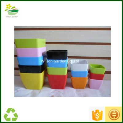 China Wholesale popular artificial ceramic garden home decoration small pots and basket colorful flower pots for sale