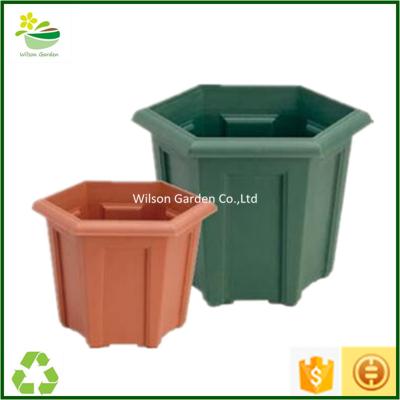 China Wholesale Morden Large Hexagonal Planter Pots Cheap Planter Pots for sale