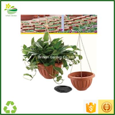 China Cheap Morden Plastic Planters Pots Hanging Flower Pot For Nursery for sale