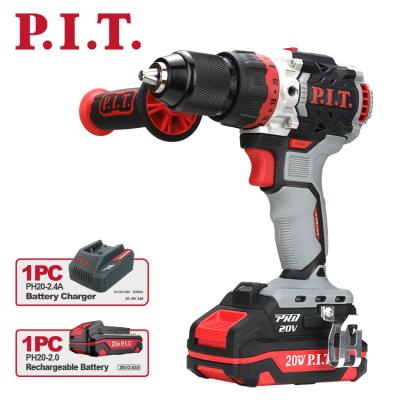 China P.I.T.Variable Speed ​​Impact Cordless Drills Motor 20V Lithium Battery Portable Brushless Impact Screwdriver Set 13mm for sale