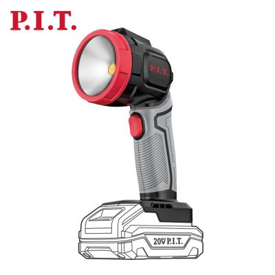 China Multi-Angle Rotary Head Illumination P.I.T.DC20V Cordless Work Light For Dark Workplaces 300lm Luminous Flux LED Illumination With Hand Strap Portable Work Light for sale