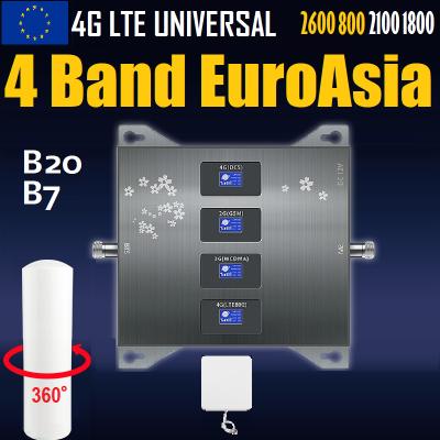 China push mobile phone signal for 2G 3G 4G 850 1800 2100 2600 MHz quad band lcd 8182126-KITE for sale