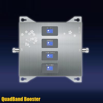 China HWATEL 2G 3G 4G 850 1800 2100 2600 Mhz Quad Band Pico Repeater 4g Signal Booster For Car 8182126 (NO) for sale