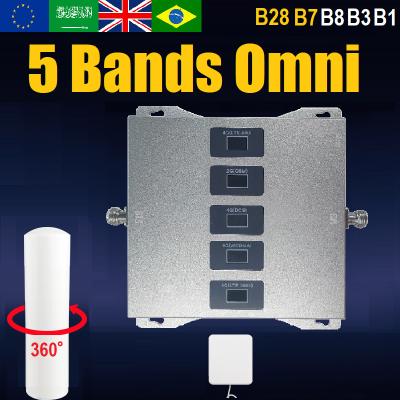 China LTE 700 900 1800 2100 2600 Full MHz Kit 5 Band Repeater Amplifier Booster With Kit B High Gain LOG Panel Antenna Europe Country 7090182126-KitE for sale