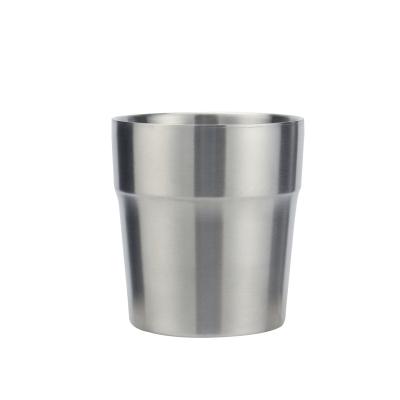 China Stackable Double Wall Mug Tea Bpa 304 Metal Coffee Free Beer Disposable Reusable Beer Cup Drinking Stainless Steel Pint Mug for sale