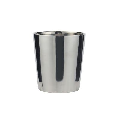 China Food Grade 304 Stainless Steel Disposable Portable Outdoor Travel Double Wall Cup Coffee Mug Camping Cup Mug for sale