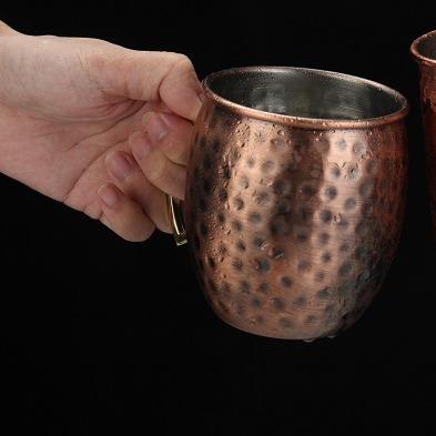 Κίνα Luxury Single Wall Hangrip Moscow Gold Amazon Vendor Copper Wine Glass Disposable Hot Cups Stainless Steel Copper Mule Mugs Coffee Mug προς πώληση