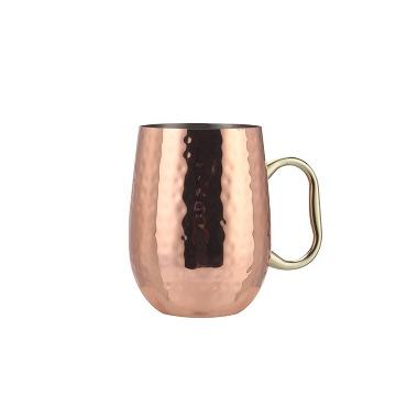 Κίνα Amazon Hot Selling Disposable Copper Moscow Mule Mugs Hammered Gold Hangrip Mug Stainless Steel Copper Plating Copper Cups With Handle προς πώληση