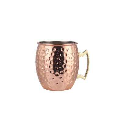 Κίνα Disposable Cup-in-cup Moscow Cup-in-cup Copper Plated Mug Cup Sublimation Copper Plated Handle Stainless Steel Mug Engraved Beer Drinking Mug προς πώληση