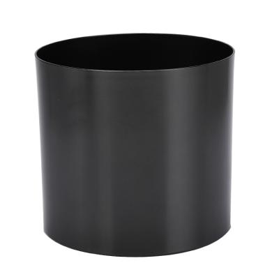 China Large Size Cylinder Aluminum Single Candle Holder Jar Decoration Decorative Candle Vessel for sale