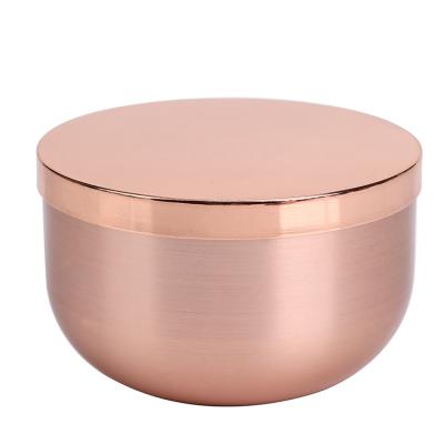 China Shiny Decoration Candle Holder Aluminum Bowl Candle Holder Luxury Vessel Custom for sale