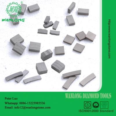 China Diamond Wanlong granite/sandstone/limestone marble segment, for stone cutting, for sale