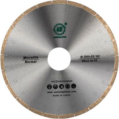 China Wanlong stone cutting tools. High Speed ​​Straight Smooth Edge Diamond Edge Cutting Saw Blade For Microcrystal Stone for sale