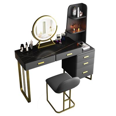 China (Other)Adjustable Modern Luxury Bedroom Furniture Makeup Console Storage Table With Smart Mirror Wood Dressing Table for sale