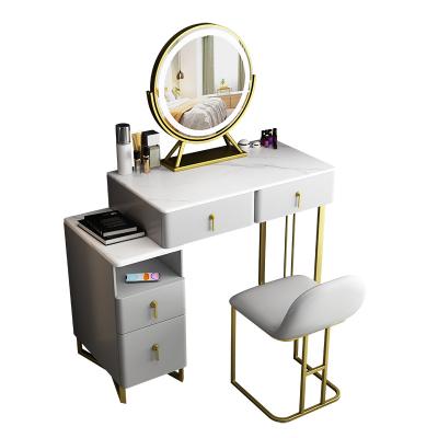 China (Other) Latest Dressing Table Designs Adjustable Dressing Table With Led Mirror Dresser Desk For Women/Girls for sale