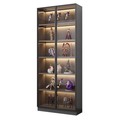 China (Other) Sight Garage Kit Display Wall Cabinet Wooden Adjustable High Quality Aluminum Storage Cabinet With Stalinite Glass Door for sale