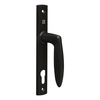 China Morden Modern Aluminum Door Handle Lock For Glass Wooden Door Handle And Door Window Black Customized for sale