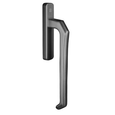 China New Design OEM Door Modern Interior Aluminum Door Handle Dark Gray Door And Window Level Handles en venta