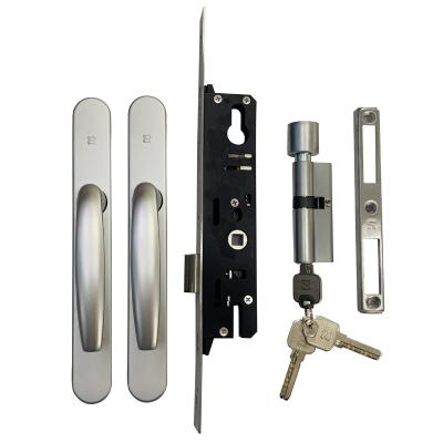 Китай Modern Aluminum Sliding Door And Window Handles Door Handle With Lock For Home Hotel Villa OEM продается