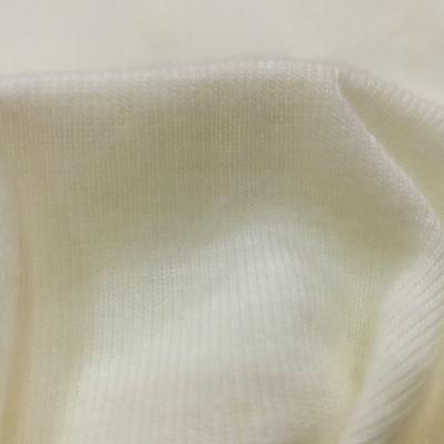 China Heavy duty 1*1 polyester double wrinkle tank top spandex rib fabric for hoodie for sale