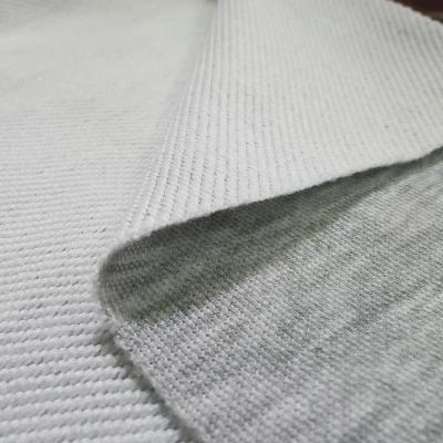 China Wrinkle Resistant High Quality Wholesale Anti-pilling Terry Looped Twill Fabric Yarn Dyed Gray Hemp In Polyester Knitted Fabric For Sportswear for sale