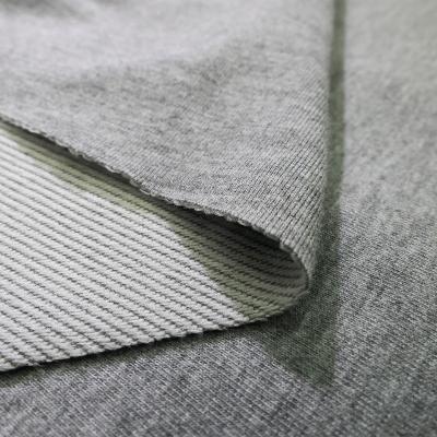 China Wrinkle Resistant Spandex Twill Looped Polyester Fabric Wholesale Terry Cloth Yarn Dyed Gray Hemp In Knitted Polyester Fabric For Sportswear for sale