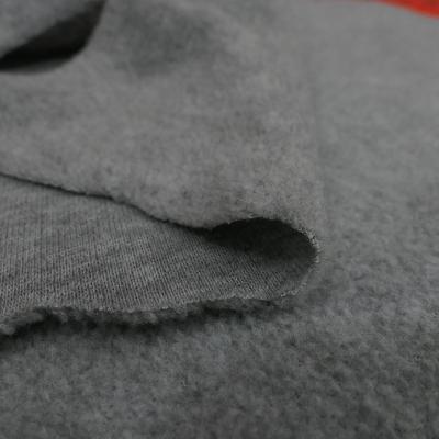 China Anti Pill Fancy Fleece One Side Brushed and Anti-pilling Fabric in Gray Yarn Dyed Polyester Hemp Style Fabric in Knitted for Clothing for sale