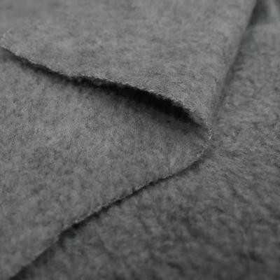 China Anti Pill Fancy Fleece One Side Brushed and Anti-pilling Fabric in Gray Yarn Dyed Polyester Hemp Style Fabric in Knitted for Clothing for sale