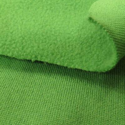 China Wrinkle resistant fleece fabric in knitted fabric .one side brushed fabric in DTY for hoodie coat for sale