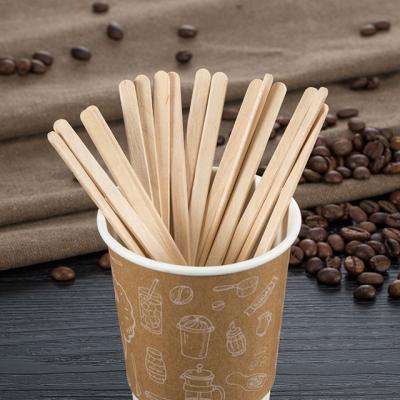 China Disposable Biodegradable Plant Sugar Coffee Stirrer and Bar Wooden Stir Sticks for sale