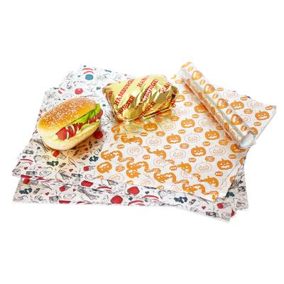 China LOKYO Food Grade Chicken Bun Wrapping Aluminum Foil Hamburger Waterproof Paper Wrapper for sale