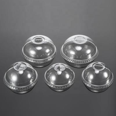 China Flat Lid PET Dome Lip Lips for Disposable PET Cup Blister PP Cup Lips for sale