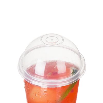 China Disposable Disposable Milk Tea Cup Plastic Lid For Bubble Tea Cover 90 pp Injection Dome Leakproof Lid for sale