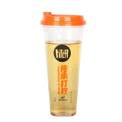 China Wholesale Cold Disposable Transparent Empty Plastic Bubble Tea Catering Smoothie Beverage LOKYO CUP LOKYO Plastic Boba Cup for sale