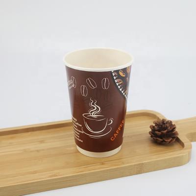 China LOKYO Recyclable Wholesale Disposable Paper Cup 8oz 12oz 16oz Coffee Paper Cup With Lid for sale