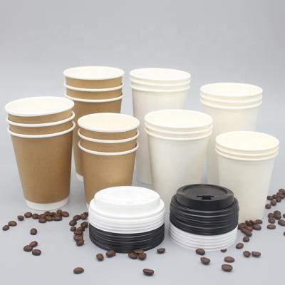 China LOKYO Customized Hot Insulated Disposable Paper Cup Recyclable 8oz Kraft Paper Single Wall Double Deli Coffee for sale