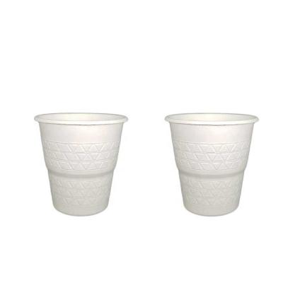 China LOKYO Wholesale Disposable Eco-Friendly Single Wall Degradable 8oz Paper Pulp Cup for sale