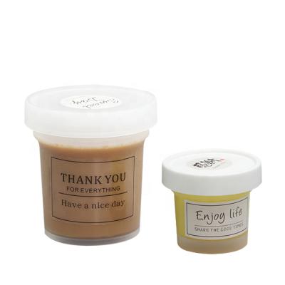 China Disposable Ice Cream Cup 100/200/500ml Disposable Fruit In A Pudding Cup Yogurt Cup With Lid for sale