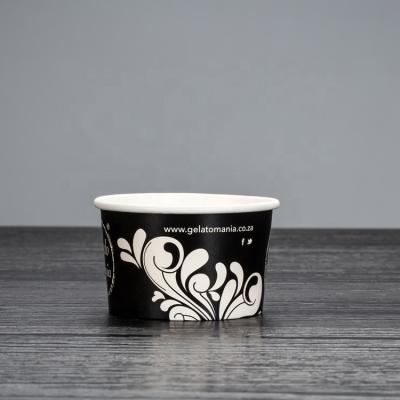 China 4oz 6oz 8oz 10oz 12oz custom printed ice cream paper cup ice cream tubs eco-friendly cups for sale