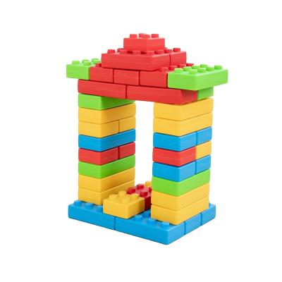 China DIY TOY Funny Colorful Creative Design 45pcs/set Kids Diy Toys Large Plastic Building Block for sale