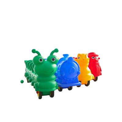 China Ride on Toy Kindergarden Preschool Colorful Children's Cooperation Cute Animal Kids Ride on Train Toy for sale