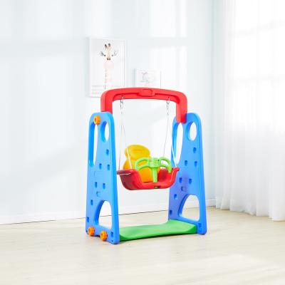 China Unique Hot Sale High Quality Plastic Kids Plastic Happy Design Playground Swing Set for sale